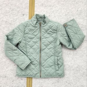 Gap Kids - sage green quilted jacket